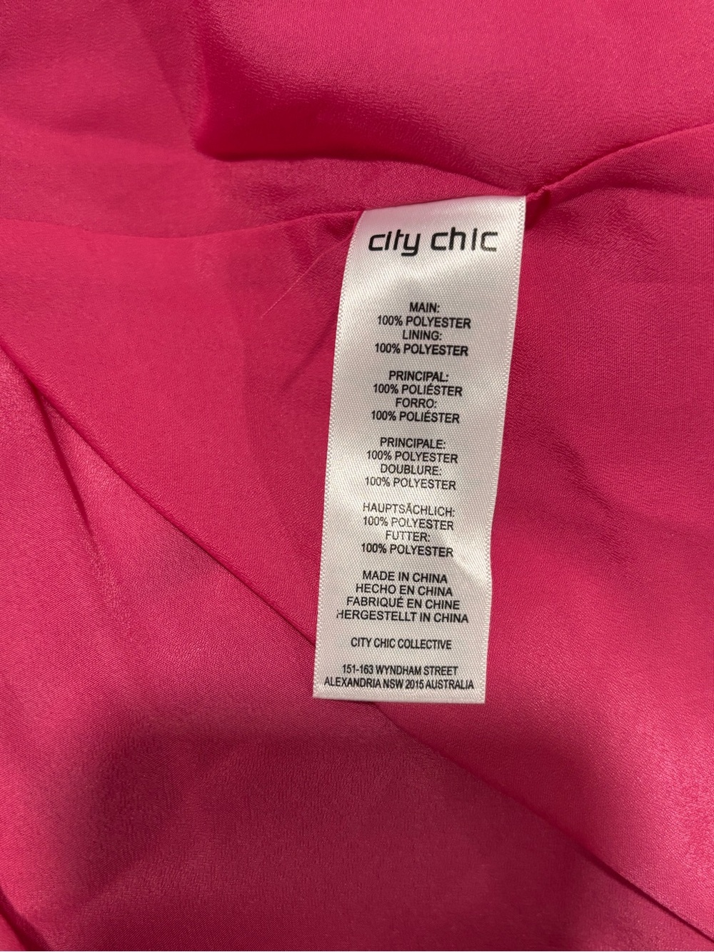 🩵City Chic Hot Pink Draped Neck Mini Dress - Picture 11 of 13